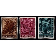 1960 - Liechtenstein - AFA 398-400 - Frimærke - Stemplet